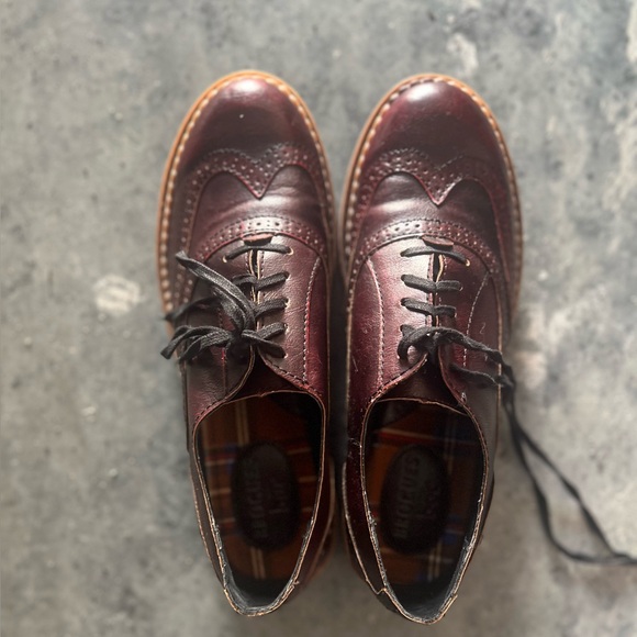 Burgundy Leather Brogues by BOC - Picture 4 of 4
